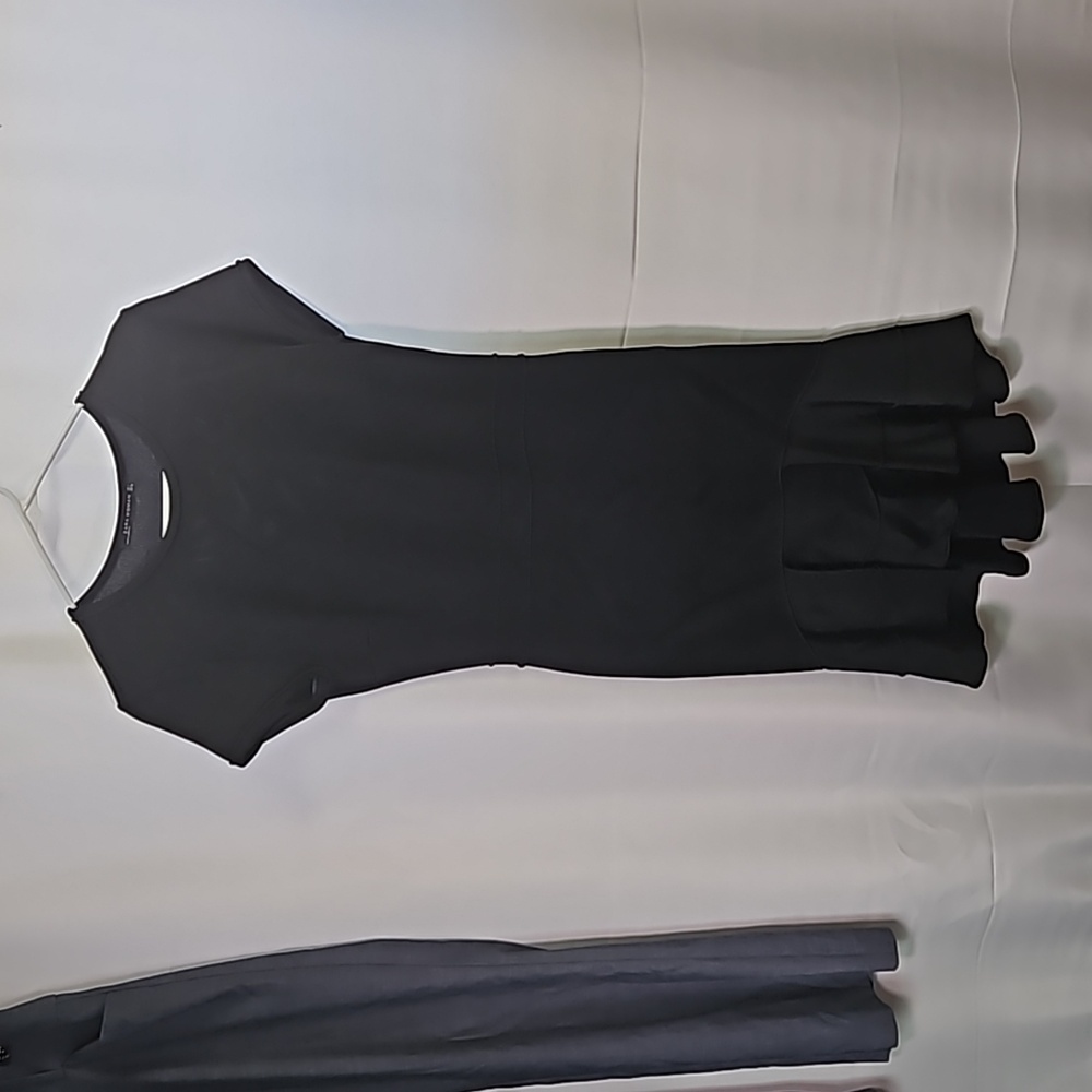 Zara Mermaid Hem, Black Bodycon Dress Sz L